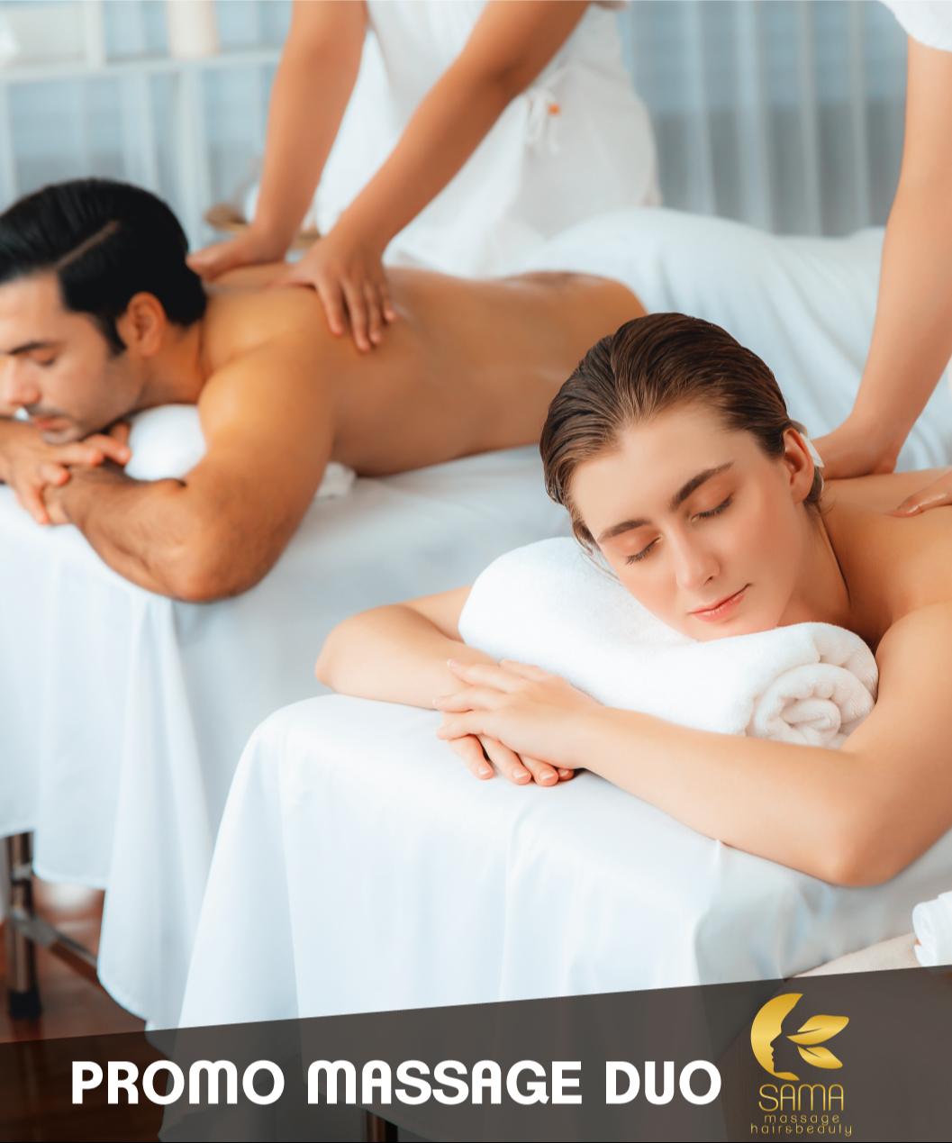 Promo DUO massage of your choice 1 hour for 145 instead of 170€!